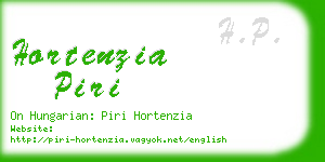 hortenzia piri business card